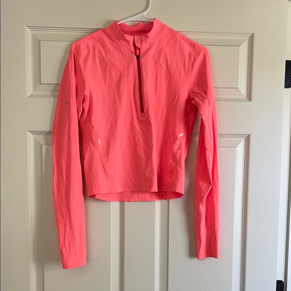 Lululemon Athletica Pink Fitted Long Sleeve Top